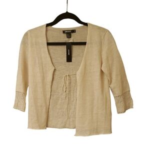 DKNY Front Tie Shrug Cardigan